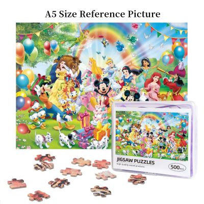 Disney Characters Wooden Jigsaw Puzzle 500 Pieces Educational Toy Painting Art Decor Decompression toys 500pcs