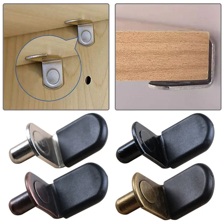 OKDEALS 20Pcs Furniture Stainless steel Bracket Nail Bracket Suction Cup Plate Support Shelf