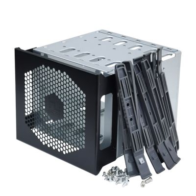 5 inch HDD Hard Driver Tray Rack Hard Drive Cage Adapter Rack Bracket Stainless Steel Cage 5inch to 5x 3.5"