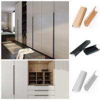 Hidden Cabinet Handles Zinc Alloy Kitchen Cupboard Pulls Drawer Knobs Bedroom Door Furniture Handle Hardware Door Hardware Locks