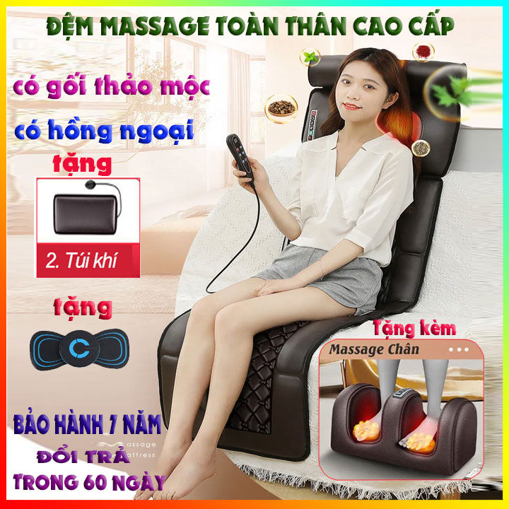 (BẢO HÀNH 7 NĂM ) ĐỆM MASAGE TOÀN THÂN CAO CẤP - OSAKA CÔNG NGHỆ NHẬT ...