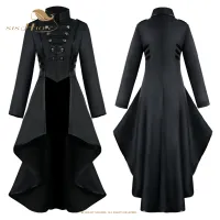 SISHION ผู้หญิงยุควิคตอเรียเครื่องแต่งกาย Tuxedo Tailcoat โกธิค Steampunk T Rench VD1984มิ้มผิดปกติวินเทจโค้ตชุดเสื้อ