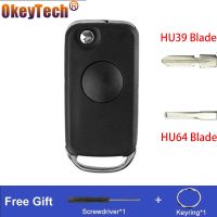 OkeyTech 1 Button Flip Folding Remote Key Shell Case For Mercedes For Benz W168 W124 W202 W210 W211 W203 SLK A C E Cover Fob