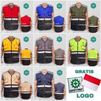 CODLiang Te HITAM Combination Safety Vest/Project Vest/Parking Vest/Motorcycle Vest/Black Basic Employee Vest