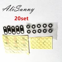 AliSunny 20pcs Back กล้อง กระจกสําหรับ iPhone 7 6 6S 8 14 Plus X XR XS Max 11 12 13 Pro ด้านหลัง Cam เลนส์ 3M Sticker Holder Parts