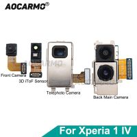 Aocarmo สําหรับ Sony Xperia 1 IV XQ-CT72 ด้านหน้าหันหน้าไปทางด้านหลังกล้องเทเลโฟโต้หลักกว้างพิเศษโมดูล 3D iToF Sensor Flex Cable