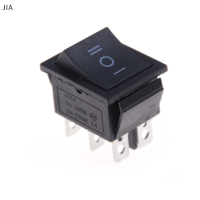 JIA 1pcs KCD4 Rocker Switch Black DPDT ON/OFF/ON 6 PIN 16A/250VAC 20A/125VAC