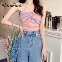 NineFloor Summer Ladies Striped Knit Camisole One Size T0064