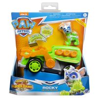 สินค้าขายดี!!! ของเล่น ตุ๊กตา ร็อคกี้ พาว พาโทรล PAW Patrol, Mighty Pups Super PAWs Rocky’s Deluxe Vehicle with Lights and Sounds ขอ... ของเล่น โมเดล โมเดลรถ ของเล่น ของขวัญ ของสะสม รถ หุ่นยนต์ ตุ๊กตา โมเดลนักฟุตบอล ฟิกเกอร์ Model