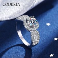 Sterling Silver D Color 1 carat VVS Moissanite Female Luxury Proposal Wedding Ring Vintage Lace Ring S925 Jewelry Certification