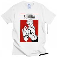 เสื้อคนอ้วนผญ Jujutsu Kaisen Yuji Itadori Sukuna บุรุษเสื้อยืดกราฟิกผ้าฝ้ายญี่ปุ่นโอตาคุมังงะอะนิเมะทีท็อปส์ซูแขนสั้นแฟช  R88E