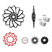 11T13T Mountain Bike Rear Dial Guide Wheel ล้อเซรามิคแบริ่งความตึงเครียดพร้อมแขนลดอุปกรณ์จักรยาน