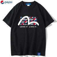 เทศกาลดนตรีสาดน้ำเสื้อยืดโอเวอร์ไซส์Pepsi official ใหม่ เสื้อยืดแขนสั้น ผ้าฝ้าย ทรงหลวม สไตล์สตรีทอเมริกัน แฟชั่นสําหรับผู้ชาย และผู_02 S2O