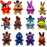 Freddy ทองตุ๊กตาตุ๊กตายัดนุ่น Fnaf 25Cm,Fazbear Mangle Bonnie Foxy ยัดตุ๊กตาของเล่นน้องสาว