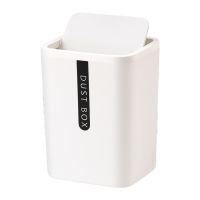 Creative Mini Desktop Trash Can Tabletop Plastic Waste Bin with Lid Countertop Garbage Basket Trashbox Home Office Desk