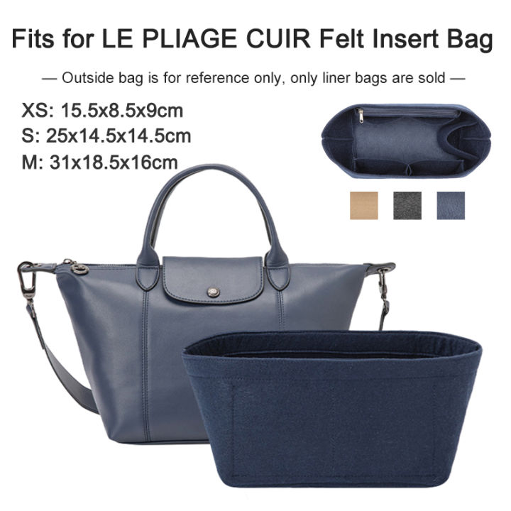 Felt Insert Organizer for Le Pliage Top Handle Cosmetic Pouch