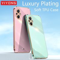 Reno8 Lite Case YIYONG Plating Silicone TPU Ring Holder Cover For OPPO Reno 7 7Z 8 Lite Reno7 Pro 5G Reno7Z Phone Cases