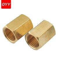 1PCS Brass Pipe Fitting Copper Hose Hex Coupling Coupler Fast Connetor Female Thread 1/8 1/4 3/8 1/2 3/4 For Water Fuel Gas