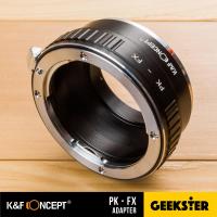 K&amp;F PK-FX Adapter แปลงเลนส์ Pentax PK เพื่อเอามาใส่กล้อง Fuji Mirrorless ได้ทุกรุ่น ( Lens mount adapter Mount PK For Fuji ) ( เมาท์แปลง อแดปเตอร์ ) ( PK-FX / PK-X ) ( PK FX / PK X ) ( Geekster )