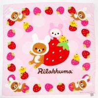 WA ผ้าพันคอ ผ้าคลุมใหล่ ริลัคคุมะ ไซส์ 100x100 ซ.ม. ลายที่ 5 (Rilakkuma scarf size100x100cm No.05) ผ้าคลุมไหล่