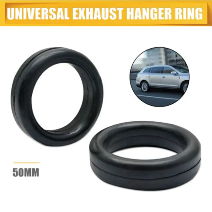 Pair Exhaust O Ring Rubber Muffler Hanger Ring Bracket Exhaust Pipe