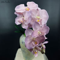 【cw】SunMade 10 Heads Big Artificial Orchid Butterfly Orchids Home Wedding Decoration Silk Artificial Flowers Flores Artificales