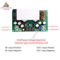 เครื่องมือใช้ในครัวเรือน DC12-80V 20A 600วัตต์ปรับลงได้โมดูลแหล่งจ่ายไฟแบบ Step-Down จอแสดงแรงดันไฟฟ้า12V-80V ถึง2.5V-50V เครื่องแปลงไฟ