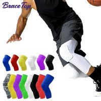 [Sell Well]BraceTop 1คู่บาสเกตบอลรองเข่าป้องกันการบีบอัด Sleevefoam รั้ง Kneepad FitnessVolleyball สนับสนุน