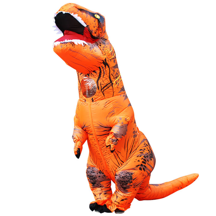 ผู้ชาย-t-rex-ไดโนเสาร์พองเครื่องแต่งกายผู้หญิงปาร์ตี้เครื่องแต่งกายคอสเพลย์แฟนซีมิ่งขวัญอะนิเมะฮาโลวีนเครื่องแต่งกายสำหรับผู้ใหญ่-dino-การ์ตูนพอดีความสูง-150-195-ซม