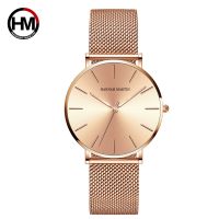 【HOT】 36mm Design Gold Mesh Female Ladies Watches