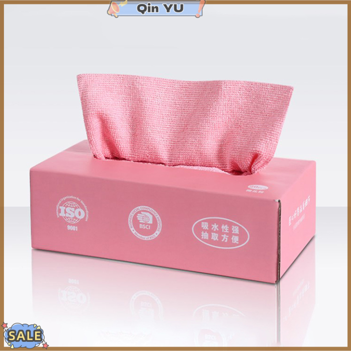 ใหม่สำหรับ-tuesqin-yu-ผ้าเช็ดปากผ้าซับน้ำผ้าขนหนูไมโครไฟเบอร์-กล่อง20ชิ้นไม่ติดจานน้ำมันกระดาษเช็ดจานเครื่องใช้บนโต๊ะอาหารผ้าเช็ดทำความสะอาดในบ้าน