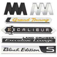 สติกเกอร์รถตราสัญลักษณ์สำหรับ Toyota Land Cruiser Prado M Executive Lounge สีขาวสีดำ Edition S Excalibur Grand Touring GT Decal