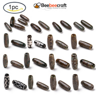 1 pc Tibetan Style dZi Beads Natural Agate Beads Dyed & Heated Oval 2 thumbnail