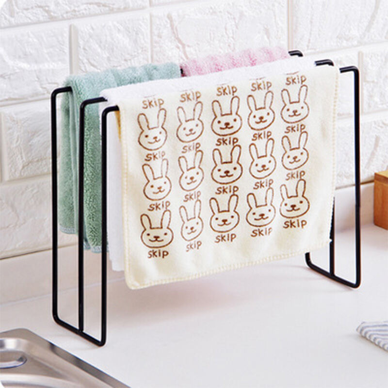 3 Tier Vertical Iron Towel Rack Stand Storage Towel Rack Kitchen Supply Home Tableware Dish Cloth Holders Bathroom Shelves storage Shelf