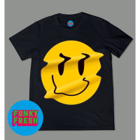 สปอตสินค้า SMILEY DISTORT  T-SHIRT เสื้อยืดคอกลมผ้าฝ้าย