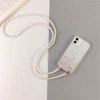 【Enjoy electronic】 Crossbody Lanyard Necklace Pearl Bracelets Chain Star Phone Case for Samsung S22 S21 S20 Plus Ultra A52 A72 A32 Cover with Strap