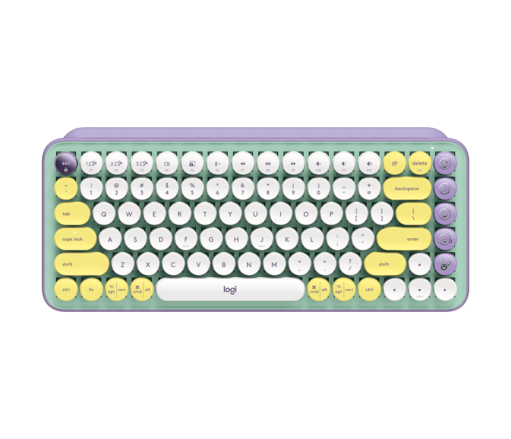 logitech-pop-keys-mechanical-wireless-keyboard-daydream-mint-คีย์บอร์ดไร้สาย-แป้นภาษาไทย-ภาษาอังกฤษ-ของแท้-ประกันศูนย์-1ปี