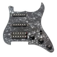 Pickguard กีตาร์ปิ๊กการ์ดสามตอนโหลด SSH พรีไวด์อุปกรณ์เสริมกีต้าร์ชุดปิ๊กอัพสำหรับกีตาร์ไฟฟ้าไข่มุก