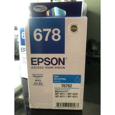 Epson T678290 Cyan ตลับหมึกอิงค์เจ็ท สีฟ้า  หมึกแท้💯%  T6782