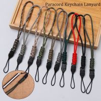 【YF】☽♣  Paracord Keychain Lanyard Cord Survival Flashlight Anti-lost Hanging Rope