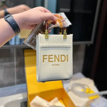 Tote Bags  Fendi Womens Fendi Basket Medium Orange Recycled Plastic Mini- Bag > All Philippines