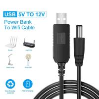 [HOT HAIXWLXKWW 589] USB DC สายไฟสำหรับพัดลมเราเตอร์ลำโพง USB USB DC แจ็ค3.5มม.5V To 12V สายชาร์จ Power คอนเน็คเตอร์ DVD อะแดปเตอร์