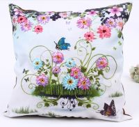 45x45cm 3D flowers Ribbon embroidery pillow cushion cover core inner insert pillowcase set handcraft DIY handmade needlework