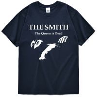 The Smith The Queen Is Dead Print Tshirt Men Alphabet Regular Tshirt Street Personality Clothes Versatile Casual T Shirts Mens