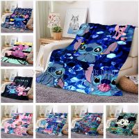 2023 in stock ☸  Star Baby Blanket Cute Lilo Cartoon Sofa Hate Ghost Stitch Little Monster 3D Printing Recta，Contact the seller to customize the pattern for free