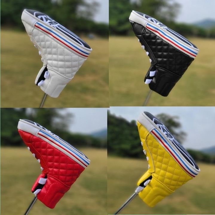 2021-shoe-style-golf-blade-putter-head-cover-pu-golf-club-head-cover-4-colors-unisex