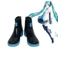 บริการสูตร Hatsune Miku COS รองเท้า COSplay รองเท้าแผนที่ที่กำหนดเอง