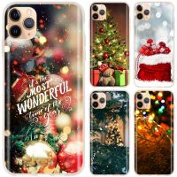 ♚☍☌ The Christmas tree Soft Silicone Phone Case For iPhone 13 12 11 Pro X XR XS Max XR 6 7 8 G Plus SE 2020 Cover