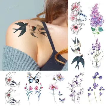 Buy Hummingbird Love Temporary Tattoo / Animal Tattoo / Bird Tattoos / Love  Tattoo Online in India - Etsy