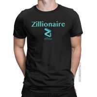 Zillionaire Crypto Bitcoin Ripple Men T Shirts Awesome Tees Classic Round Neck T-shirt 100% Cotton Birthday Gift Clothes XS-6XL